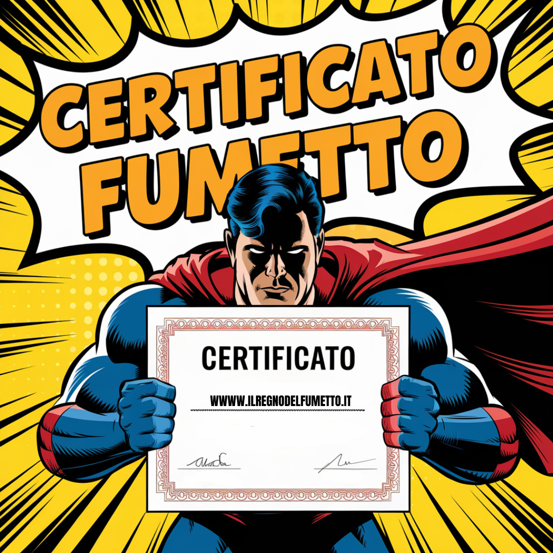 certificato autenticità fumetto