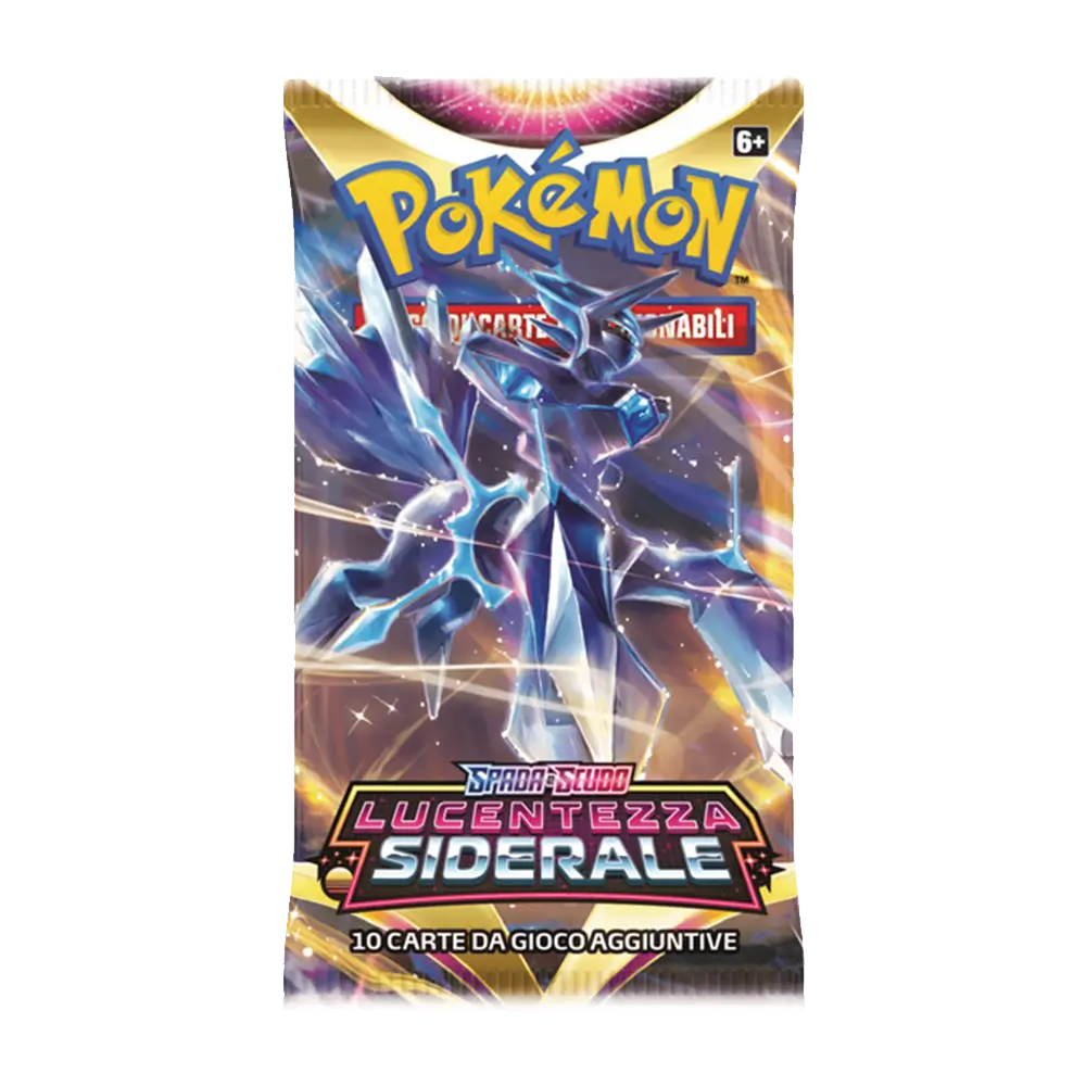 Lucentezza Siderale Bustina Singola Spada e Scudo10 carte TCG Pokémon (IT)