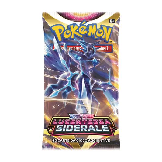 Lucentezza Siderale Bustina Singola Spada e Scudo10 carte TCG Pokémon (IT)