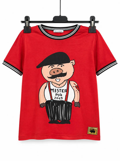 Dolce & Gabbana T-shirt Bambino Mister Pig 2019 – Rossa